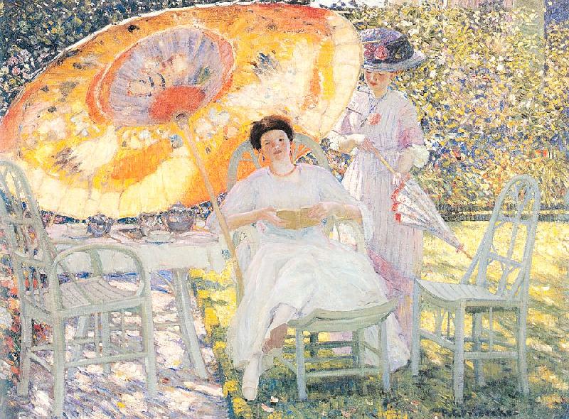 Frieseke, Frederick Carl The Garden Parasol